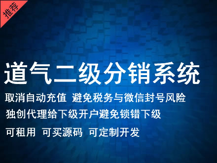 石嘴山市道气二级分销系统 分销系统租用 微商分销系统 直销系统